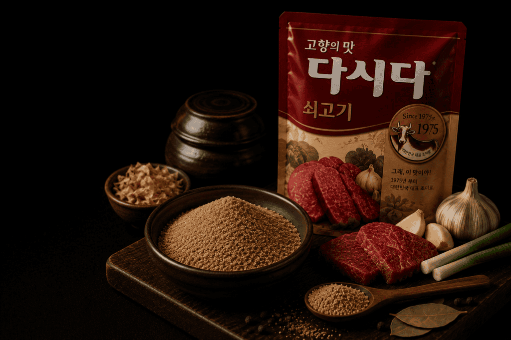 Korean Dasida beef seasoning used in Korean cooking