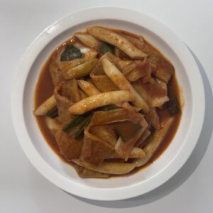 Homemade Korean tteokbokki with